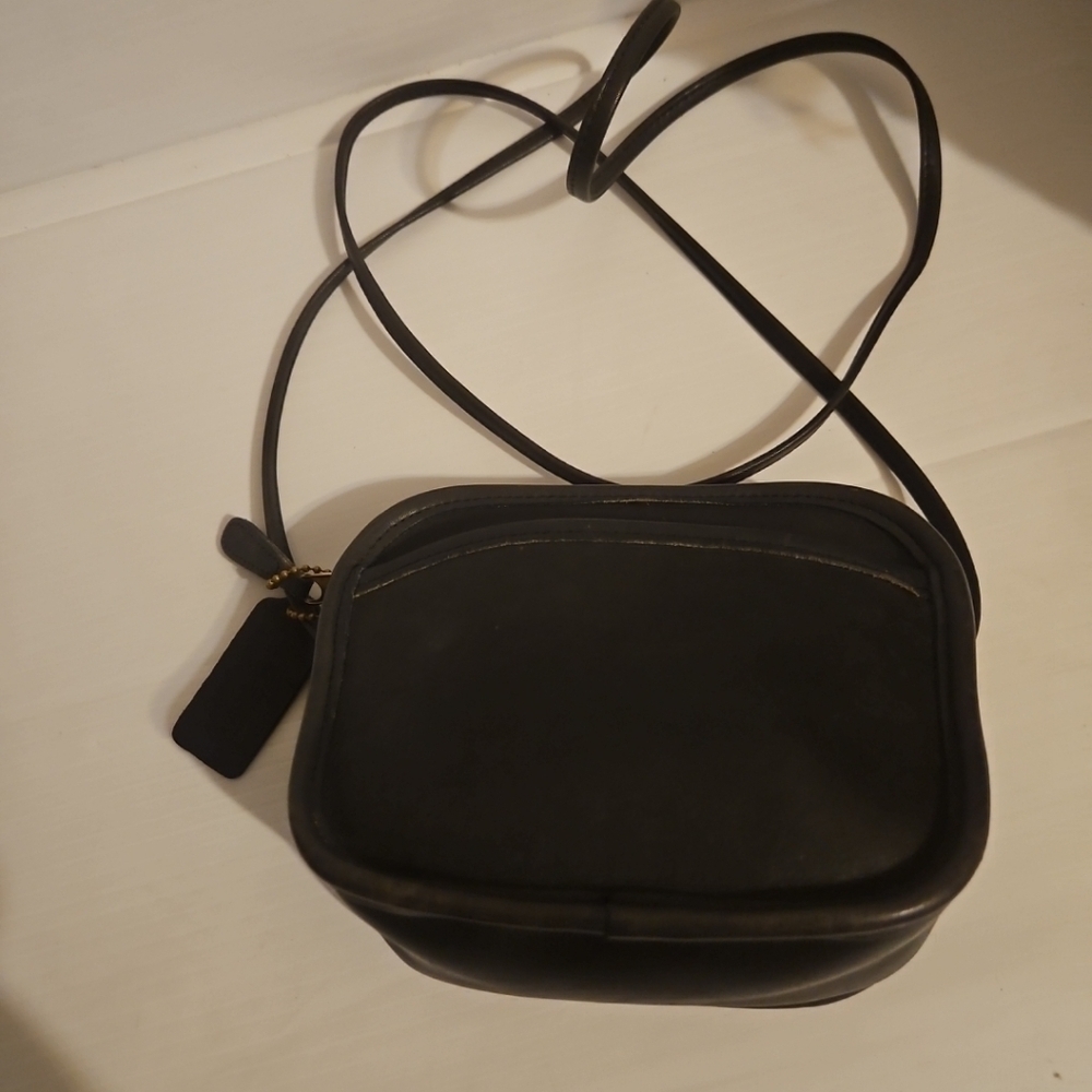 RARE 1990’s COACH HADLEY #9935 Crossbody in Navy - Picture 3 of 12